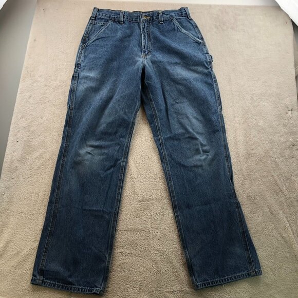 Carhartt Men's B13-DPS Carpenter Jeans Size 33x32 Loose Original Fit Straight - Picture 13 of 14